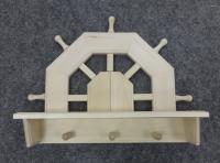 Вешалка с полкой "Штурвал"