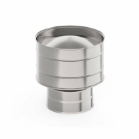 Оголовок с дефлектором Ø150х250 мм., AISI 439/439, 0,5/0,5 мм.