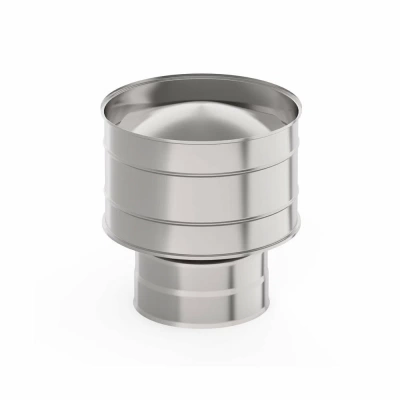Оголовок с дефлектором Ø150х250 мм., AISI 439/439, 0,5/0,5 мм.