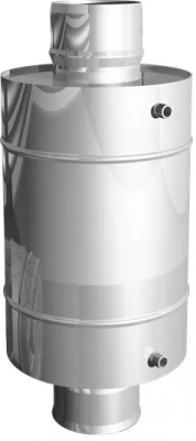 Теплообменник 4 л. Ø120 мм., AISI 439/0,8 мм.