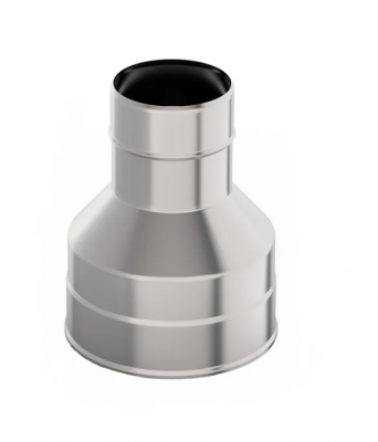 Оголовок-переход  Ø120х200 мм., AISI 439/Оц, 1,0/0,5 мм. 